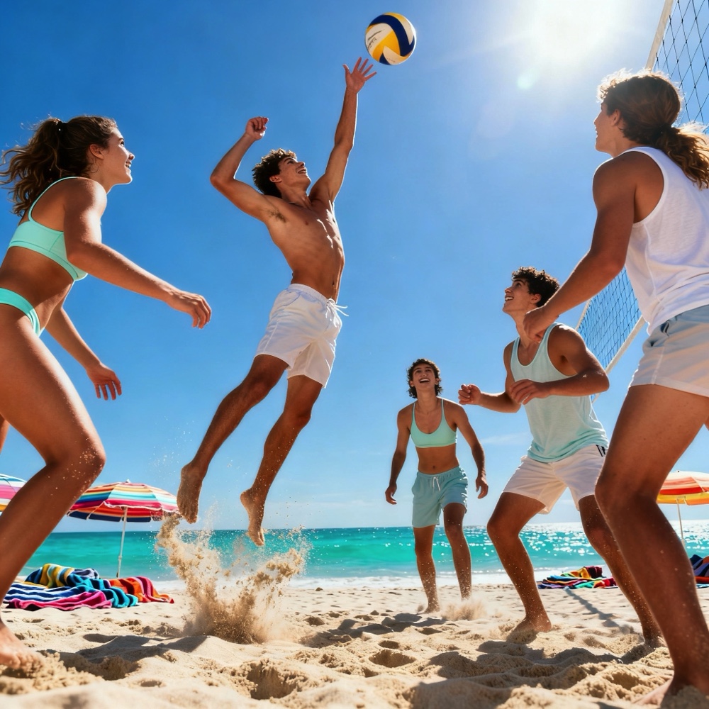 Sun-Kissed Sand Volley